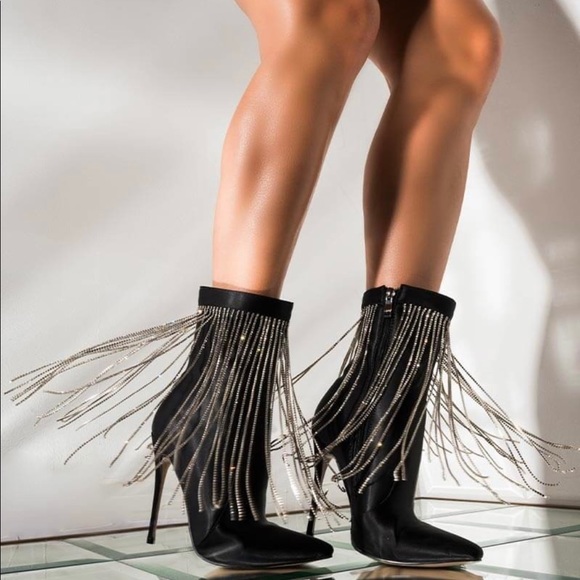 Azalea Wang Hanging Down Low Stiletto Heel Bootie - Picture 11 of 14